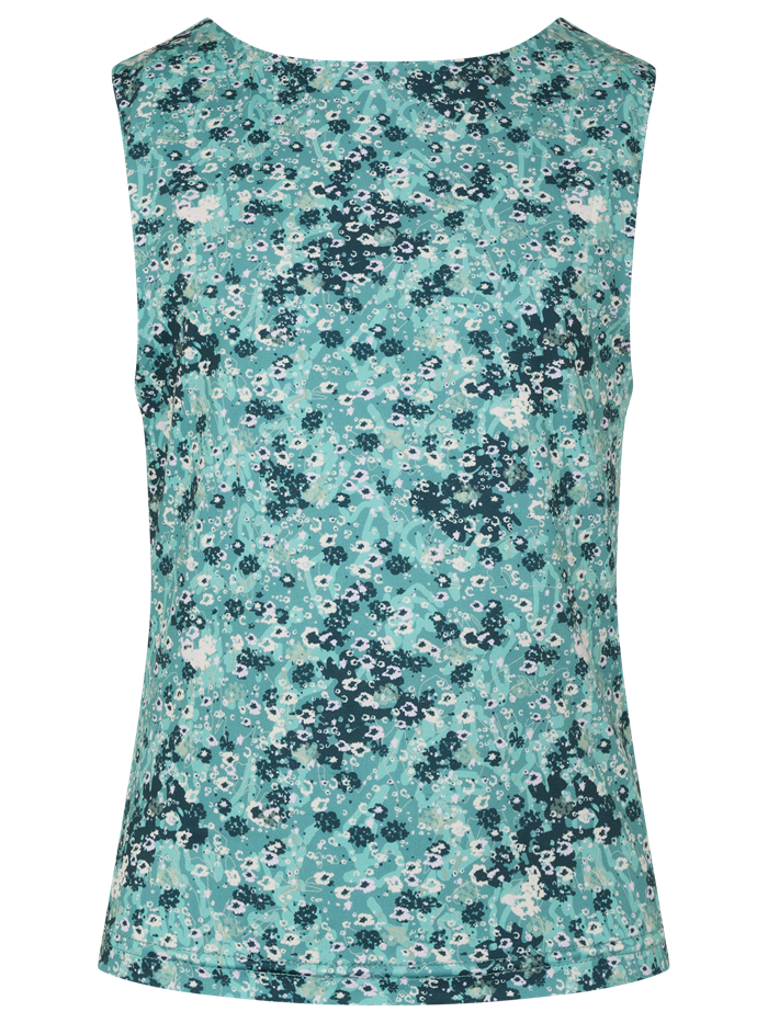 Rosemunde 2-i-1 top - Eucalyptus flower print