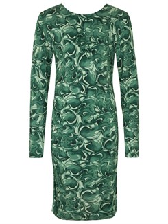 Rosemunde  viscose dress - Eucalyptus swirl print 