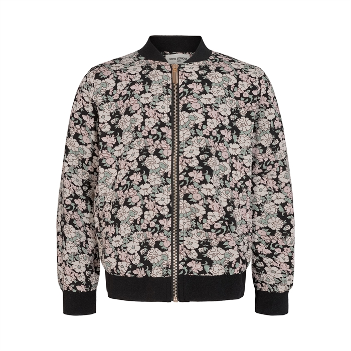 Sofie Schnoor Sofia Bomber jakke - Black flower