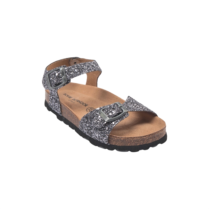 Sofie Schnoor Glitter sandal - Antique Silver