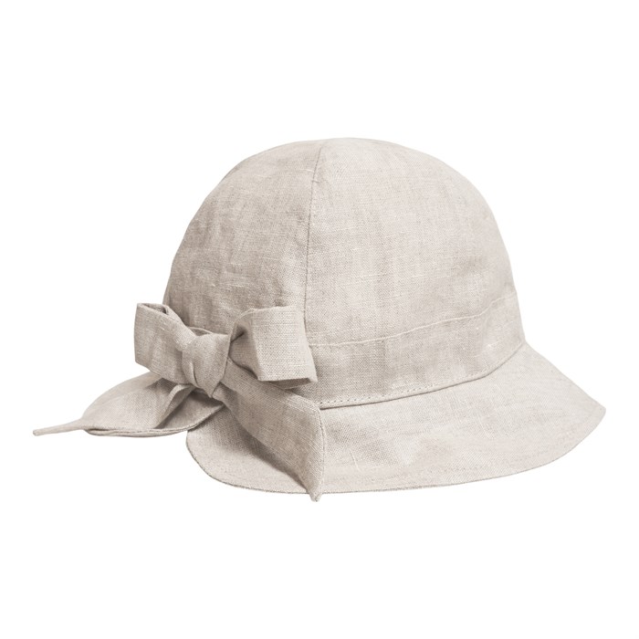 Huttelihut Ida sommerhat - Hør - Khaki