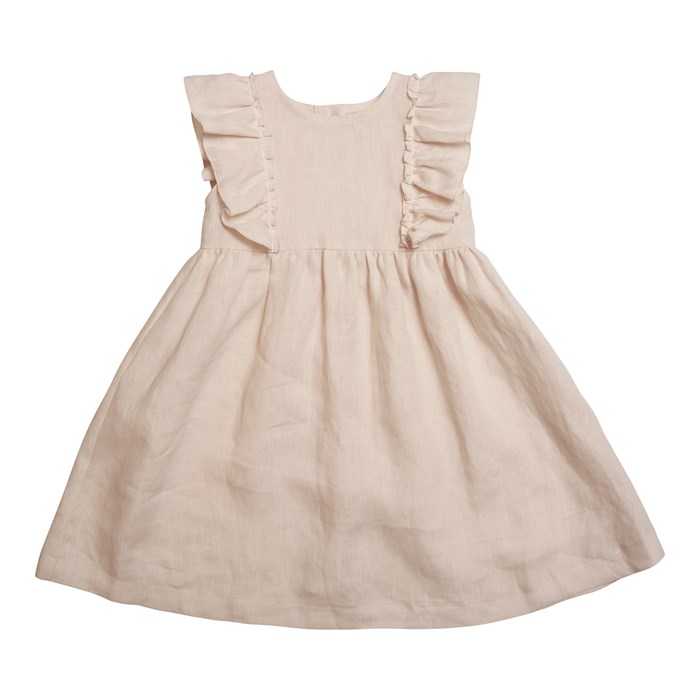 Huttelihut Isabell dress Linen - Old Rose