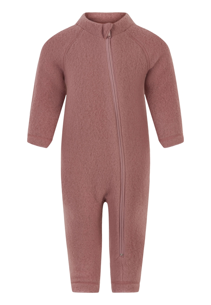 Mikk-Line merino wool suit w/zip - Burlwood