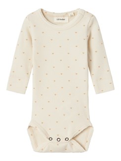 Lil' Atelier Gago LS slim body - Turtledove hearts