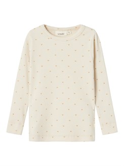 Lil' Atelier Gago LS slim top - Turtledove Heart