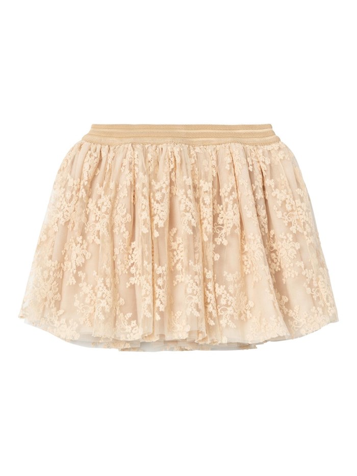 Lil\' Atelier Ronja LS Tulle skirt - Wood Ash