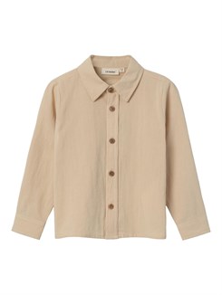 Lil' Atelier Ruba LS shirt - Wood ash