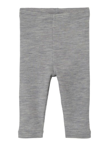 Lil\' Atelier Fable wool leggings - Grey Melange