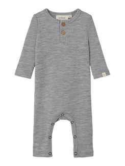 Lil' Atelier Fable LS wool suit - Grey Melange