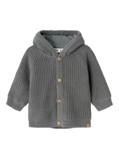 Lil' Atelier Nalo knit jacket - Pewter