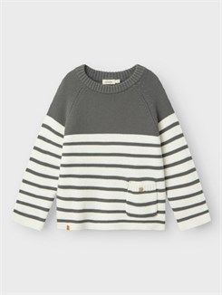 Lil' Atelier Kadin LS knit - Pewter