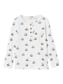 Lil' Atelier Gavo LS t-shirt - Coconut milk Boat