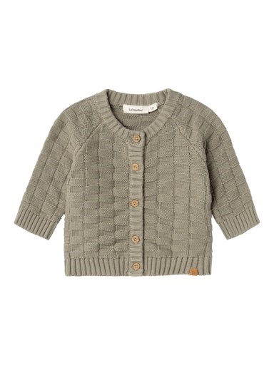 Lil\' Atelier Larson LS knit cardigan - Laurel Oak