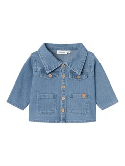 Lil' Atelier Kaja LS shirt - Medium Blue Denim