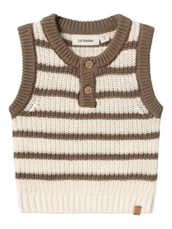 Lil' Atelier Emlen knit vest - Birch 