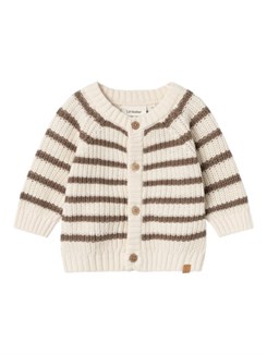 Lil' Atelier Emlen LS knit cardigan - Birch