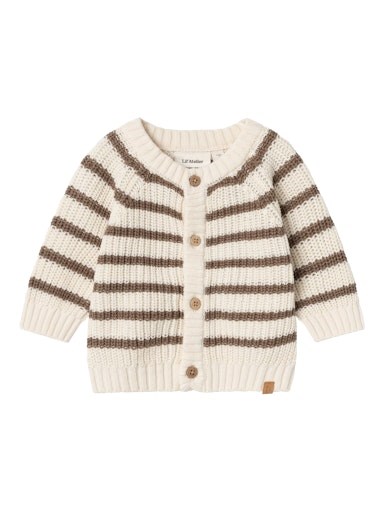 Lil\' Atelier Emlen LS knit cardigan - Birch