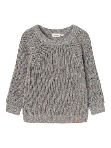 Lil\' Atelier Noro LS knit - Sky gray