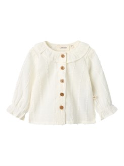 Lil' Atelier Kaida LS loose shirt - Coconut milk