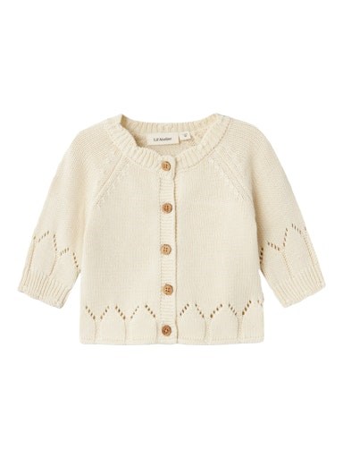 Lil\' Atelier Framla LS knit cardigan - Turtledove 