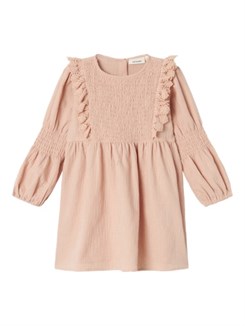 Lil' Atelier Frosita LS dress - Rugby tan