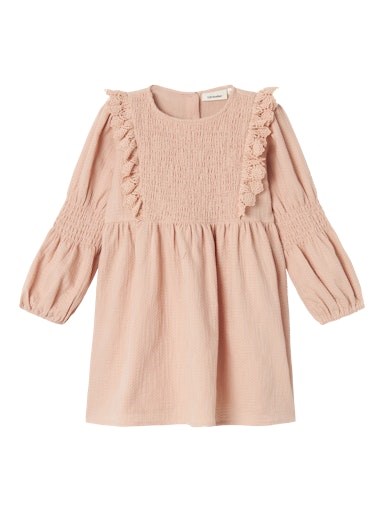 Lil\' Atelier Frosita LS dress - Rugby tan