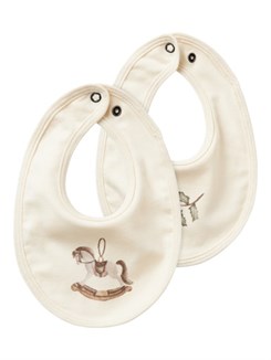 Lil' Atelier Gio 2-pak bibs - Turtledove