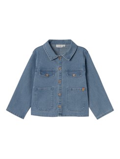 Lil' Atelier Kaja LS shirt - Medium Blue Denim