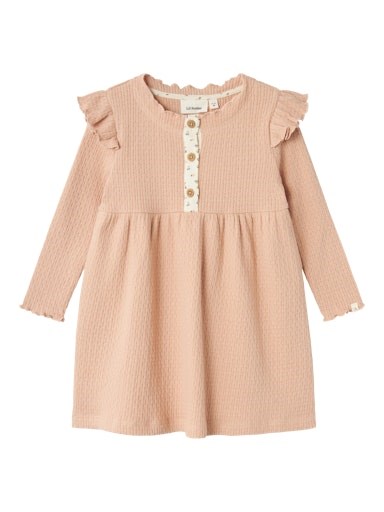 Lil\' Atelier Frea LS dress - Rugby tan