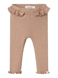 Lil' Atelier Sophia slim leggings - Rugby tan