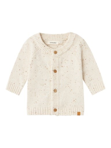 Lil\' Atelier Galto LS knit cardigan - Turtledove