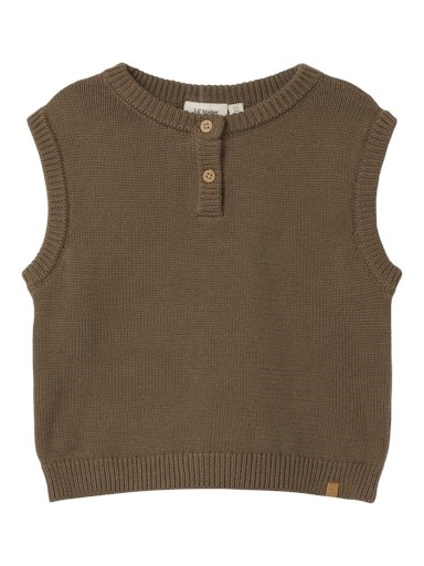 Lil\' Atelier Ramlo knit vest - Shitake