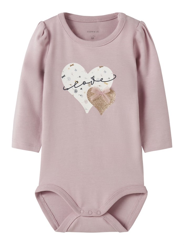 Lil\' Atelier Fiducia LS schlanker Body – Peach Whip