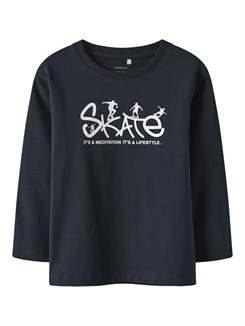 Lil' Atelier Geo LS Slim Top – Troposphäre