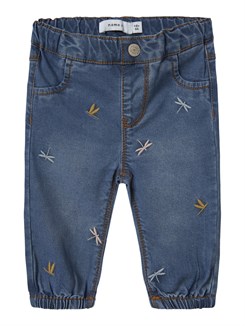 Weite Jeans von Lil' Atelier Funda – Mittelblauer Denim