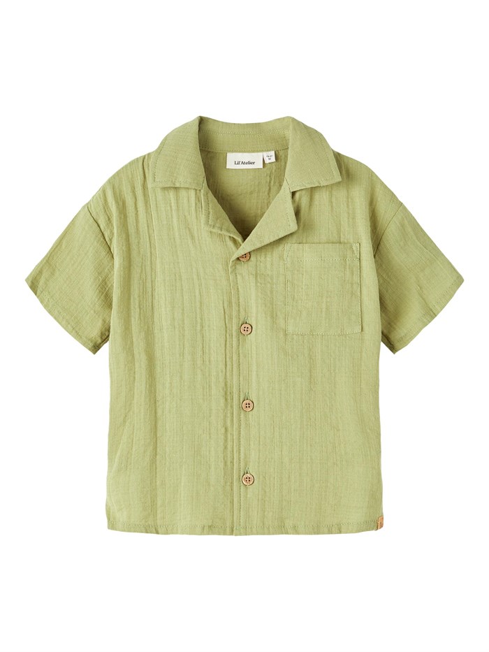 Lil\' Atelier Hessa SS loose shirt - Sage