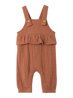 Lil' Atelier Tuda loose overall - Carob brown