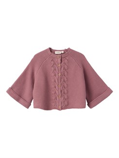 Lil' Atelier Dora short knit cardigan - Nostalgia Rose