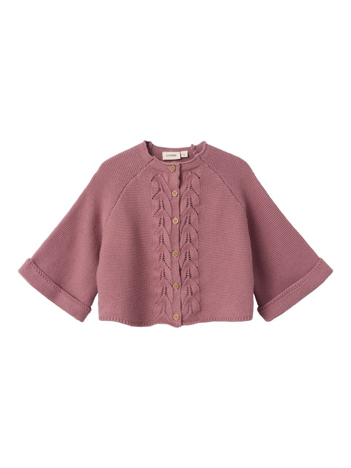 Lil\' Atelier Dora short knit cardigan - Nostalgia Rose