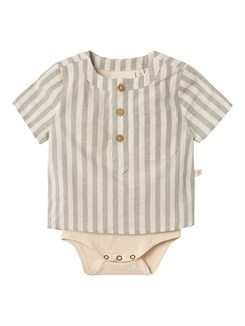 Lil' Atelier Dino SS loose bodyshirt - Turtledove