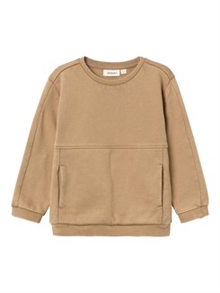 Lil' Atelier Alf folo LS loose sweatshirt - Tigers eye