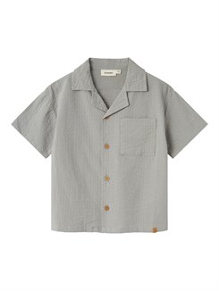 Lil' Atelier Homan SS loose shirt - Limestone