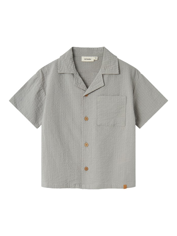 Lil\' Atelier Homan SS loose shirt - Limestone