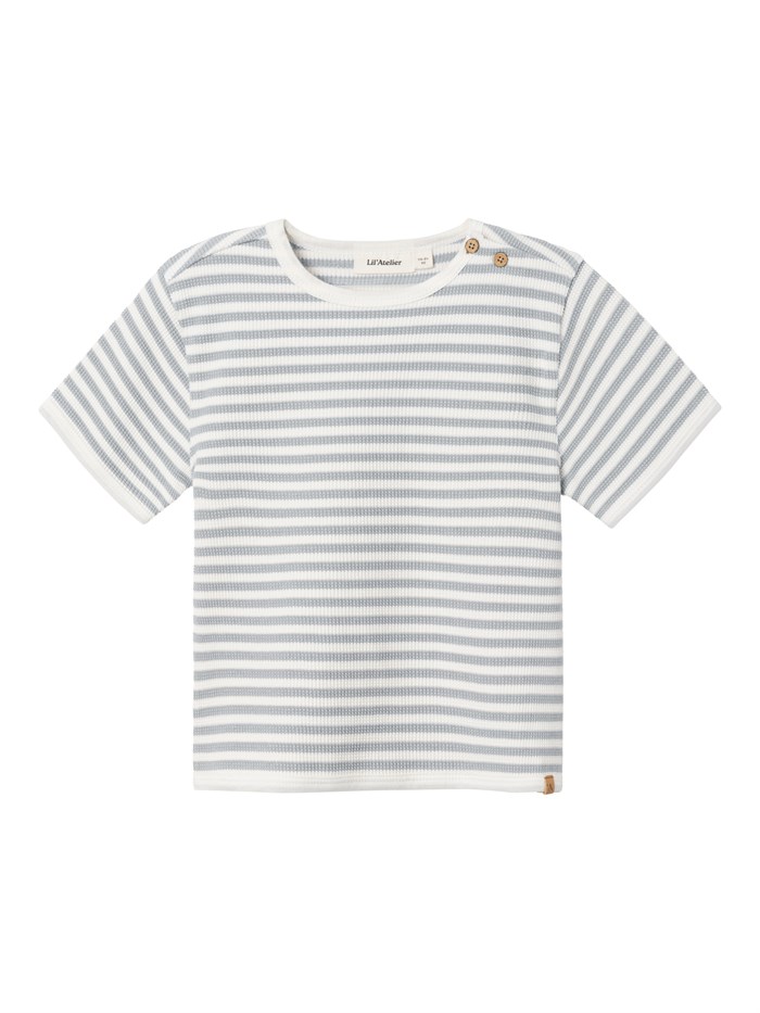 Lil\' Atelier Jonas SS loose t-shirt - Oyster mushroom stripes 