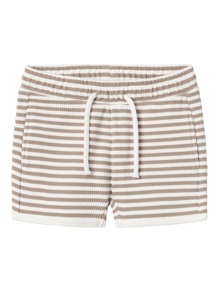 Lil\' Atelier Jonas shorts - Mocha meringue stripes