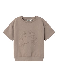 Lil' Atelier Jobo SS loose sweat - Mocha meringue