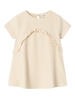 Lil' Atelier Jolene SS loose dress - Bleached sand