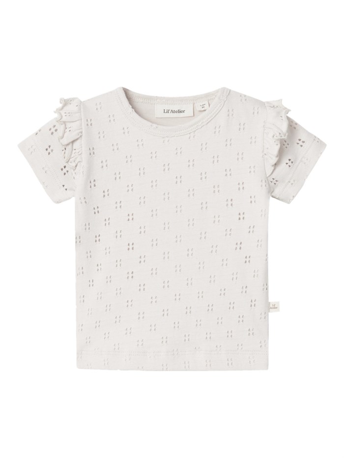 Lil\' Atelier Himaja SS t-shirt - Coconut milk