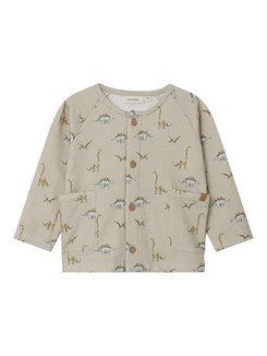 Lil' Atelier Bibo LS Sweat-Cardigan – Silver Lining