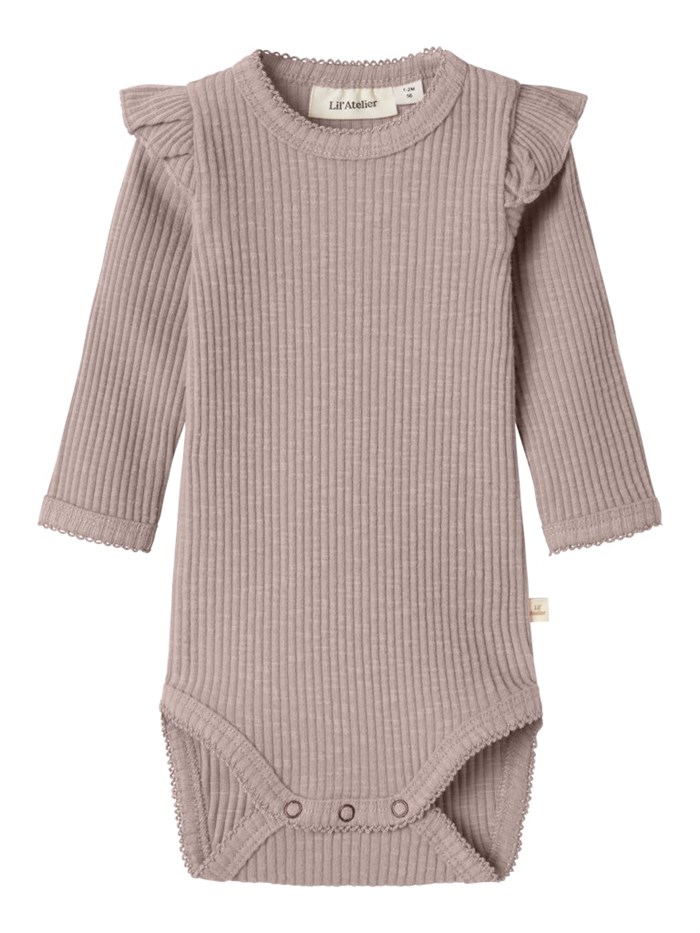 Lil\' Atelier Fraja LS slim body - Shadow Gray